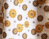 Sunflower Tunic - beige tunic Blouse with Flower ornaments