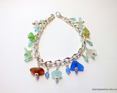 Sea Glass Multi Colored Beach Glass Bracelet