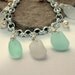Sea Glass Bracelet Multi Colored Beach Glass Lake Erie