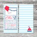 Sail Away with Me Invitations with envelopes-Pack of 25