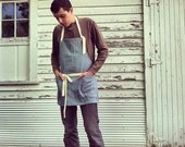 Rustic Utility Full Denim Apron for Him or Her in Basic Denim No. 1