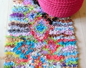 Vintage Moroccan Rag Rug - BOUCHEROUITE "Small"