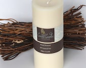 Soy Pillar Candle 3x8 Unscented Hand Poured