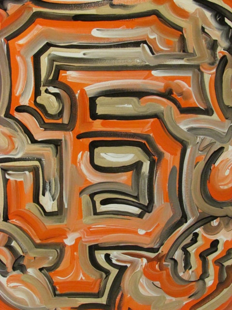 San Francisco Giants Painting by Justin Patten Sports Art Baseball
