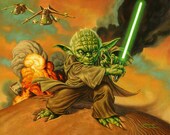 Yoda - 13 x 19 limited edition print