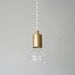 Metallic Modernist Hanging Pendant Lamp - Brass