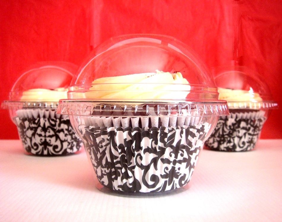 Wedding Clear Cupcake Boxes set of 100