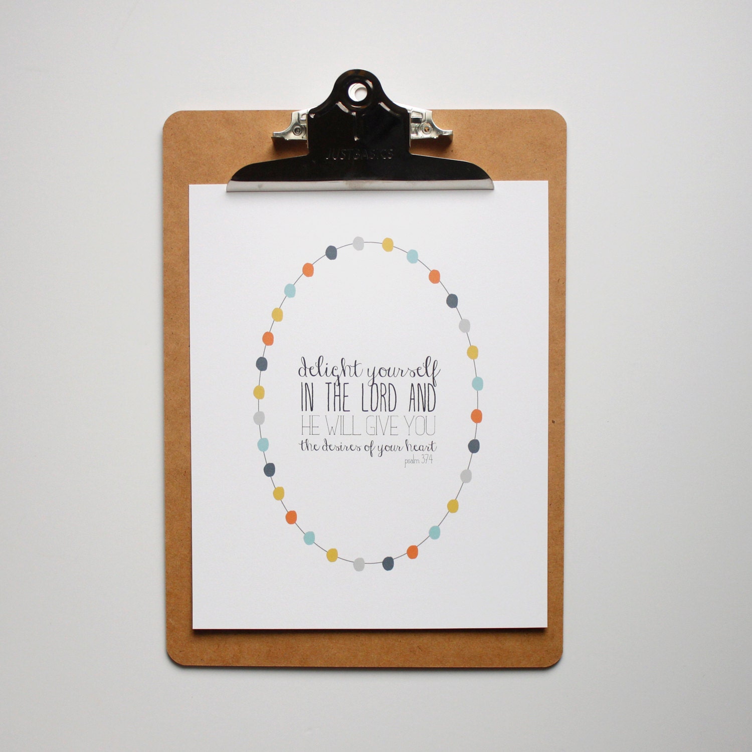 Delight Yourself In The Lord 8x10 Poster
