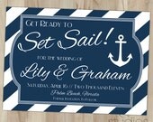 Nautical Save the Date // Deposit // Professionally Printed