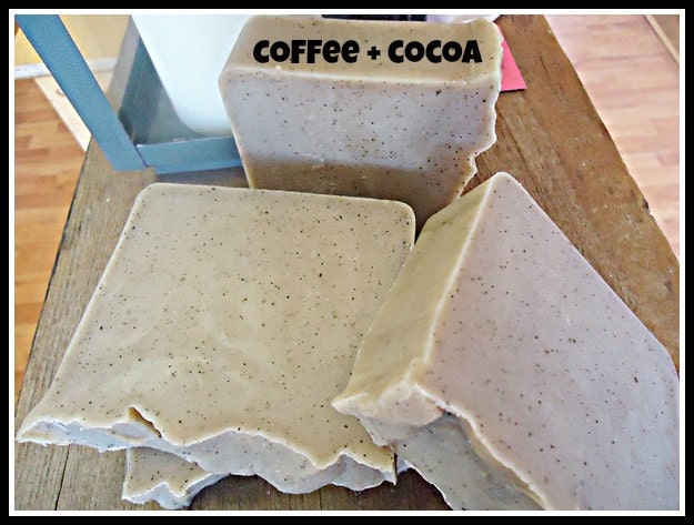 Coffee & Cocoa Handmade Soap-Coffee Soap- Cocoa Butter Soap- 6oz Soap