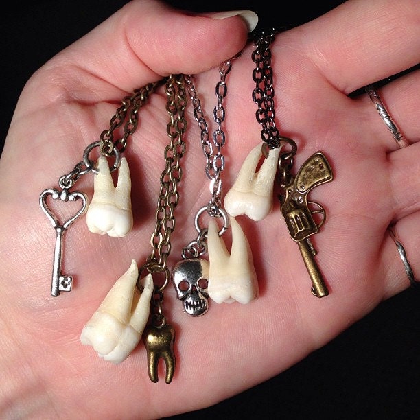 YOUR TOOTH Custom Order - Your Supplied Human Tooth Charm Necklace