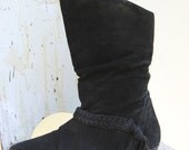 30% OFF. 1980's. black. cowgirl boots. vintage boots. Sz 6.5