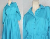30% OFF. 1980's. turquoise. wiggle skirt. mad men. Sz m/l.