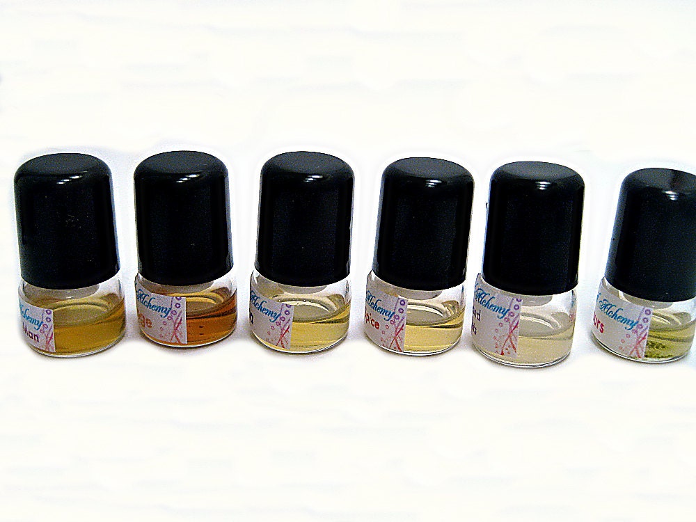 Gift Set of 6 Natural Perfumes Luxurious Sample Pack