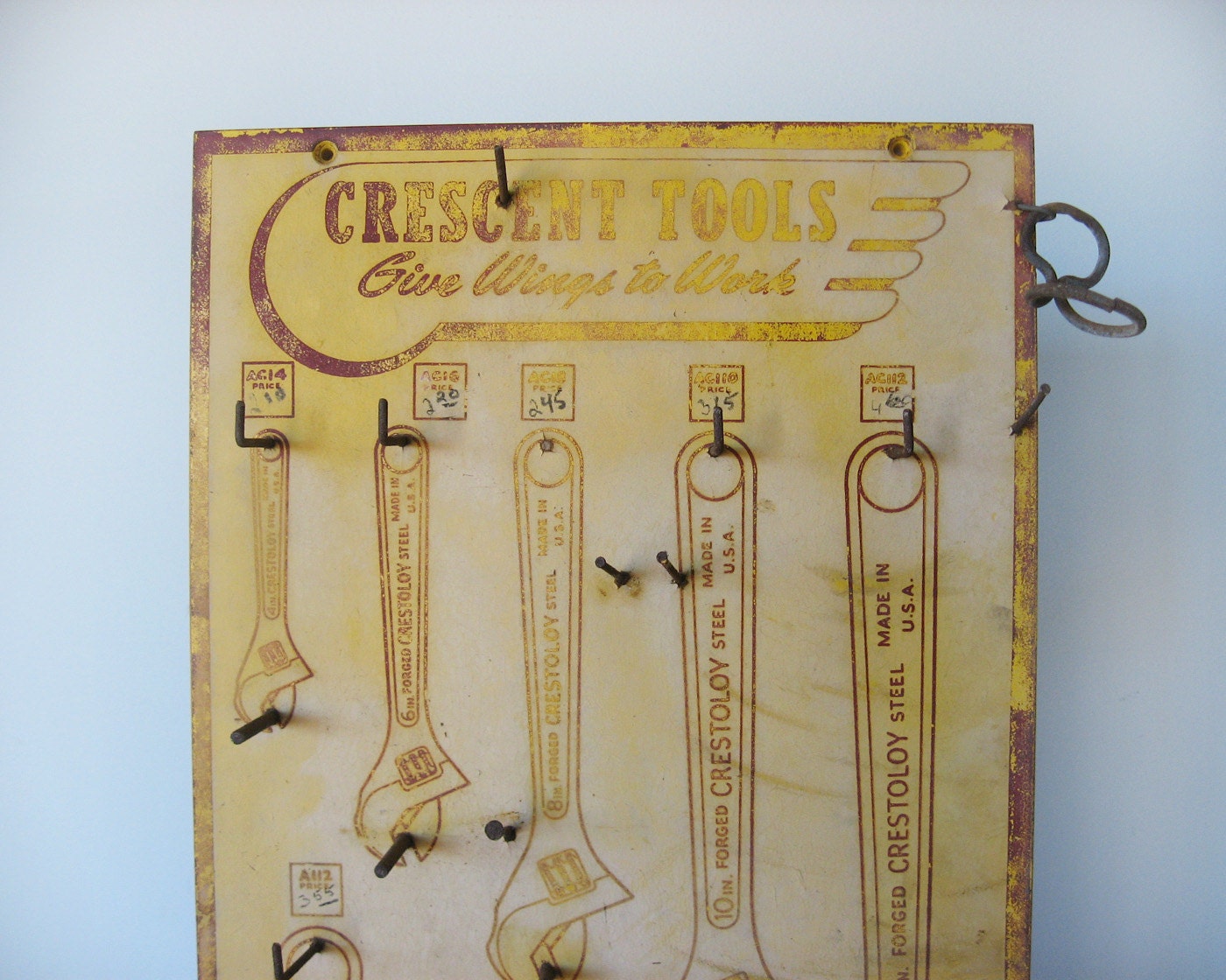 Vintage Industrial Display Rack - Crescent Wrench