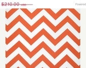 Spring Sale- Coming Soon - Shower Curtain - Orange Chevron Shower Curtain - Orange Shower Curtain - chevron Curtain