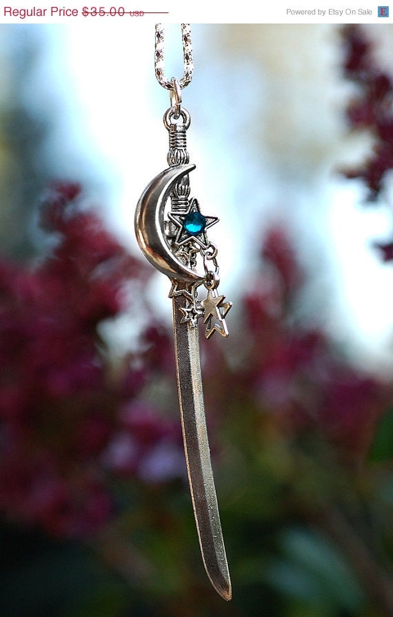 SALE -- Star Sword Key Necklace - 098
