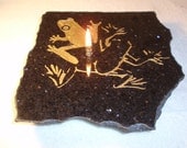 Sticky Frog Print "Frog Afire" Firestone/Granite Oil Candle