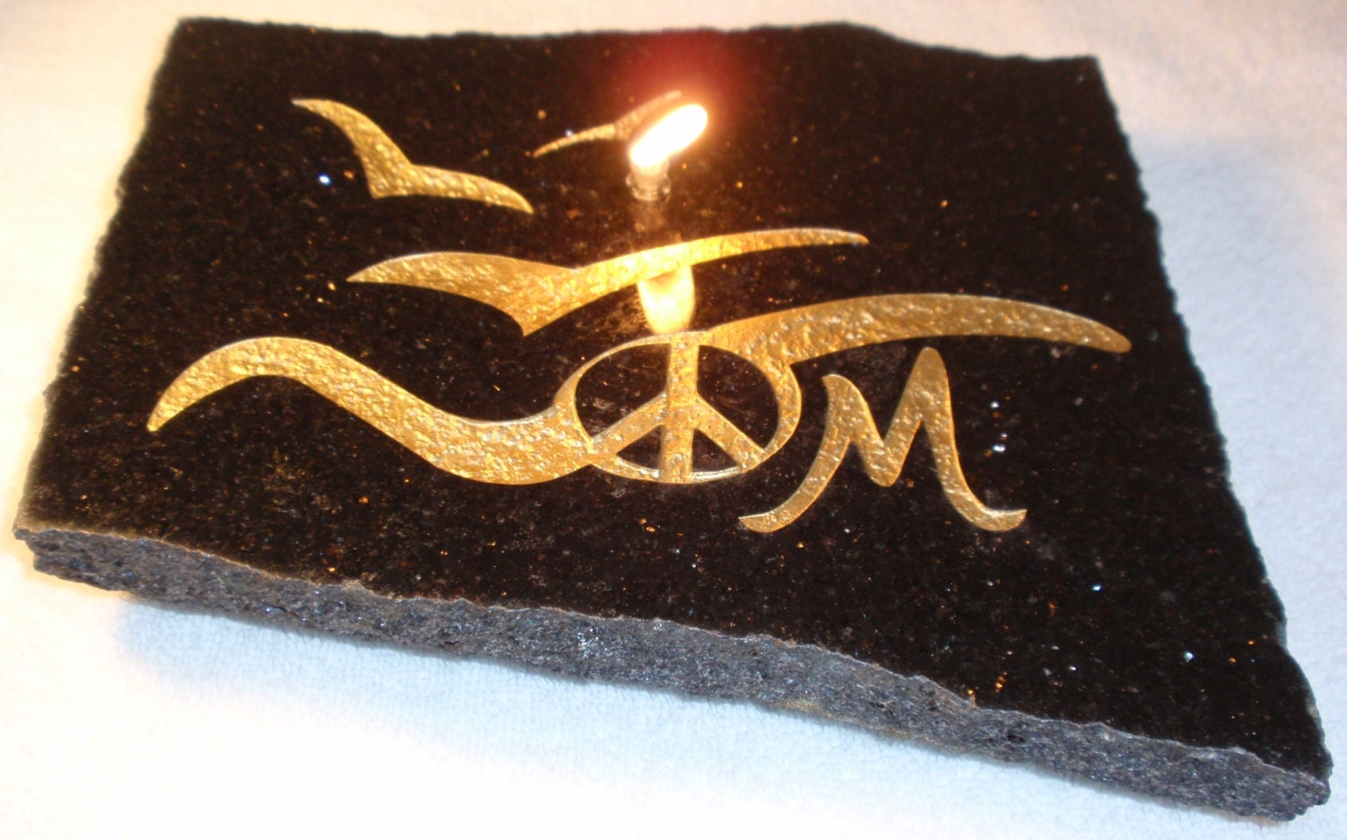 Meditate to "Om on the Wing" Firestone/Granite Oil Candle