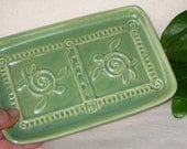 Sea Turtle Plate Blue Green
