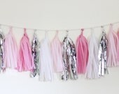 Tissue Tassel Garland-18 tassels - Light Pink Il_170x135