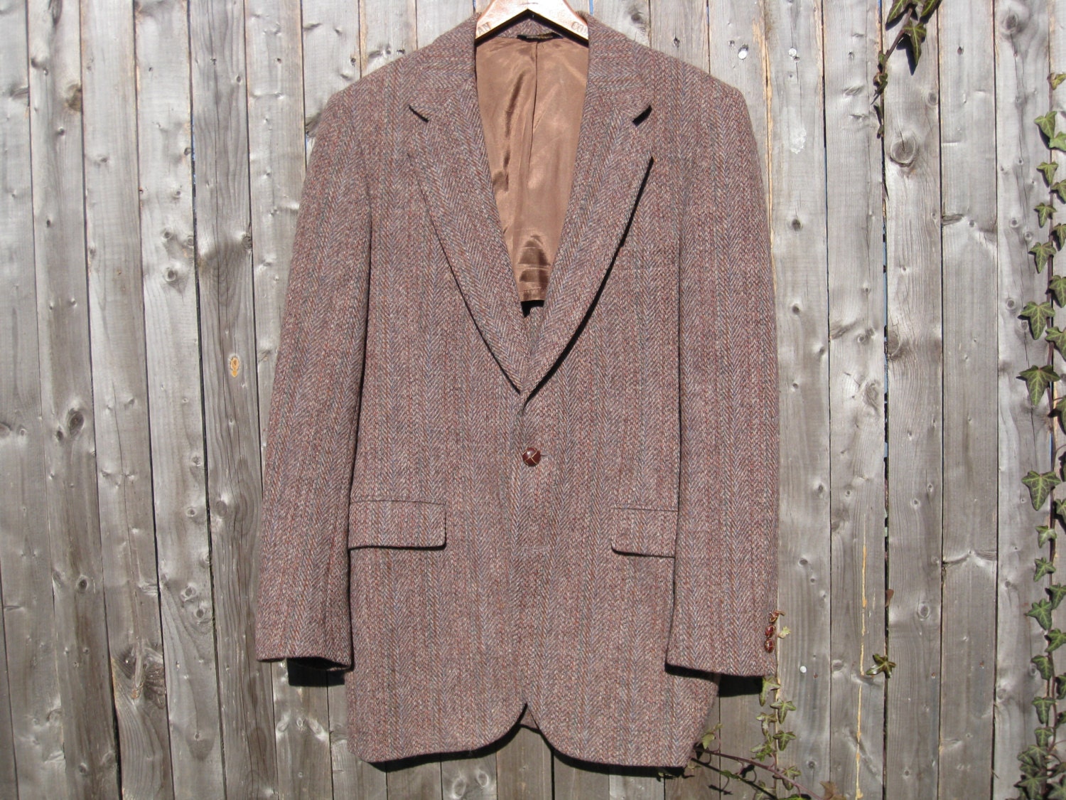 Vintage Harris Tweed Blazer Mens Medium 40 Long