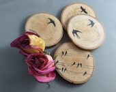 Coasters, Wood Coasters, Rustic Coasters, Rustic Decor