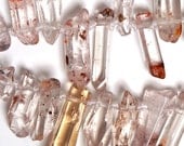 ROCK CRYSTAL Dagger Nugget Chips-15 Inch Strand