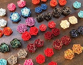 Rosebud Post Earrings - Earrings for Stretched Lobes - Gauges