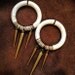 Fakers - Leather and Spikes  - Earrings for Stretched Lobes - Faux Gauges