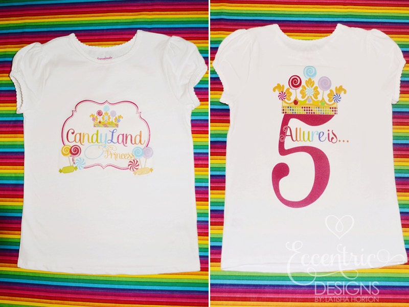 Candyland Collection - Printable Tshirt Iron on Transfers - Toddler or Pre-K Il_570xn