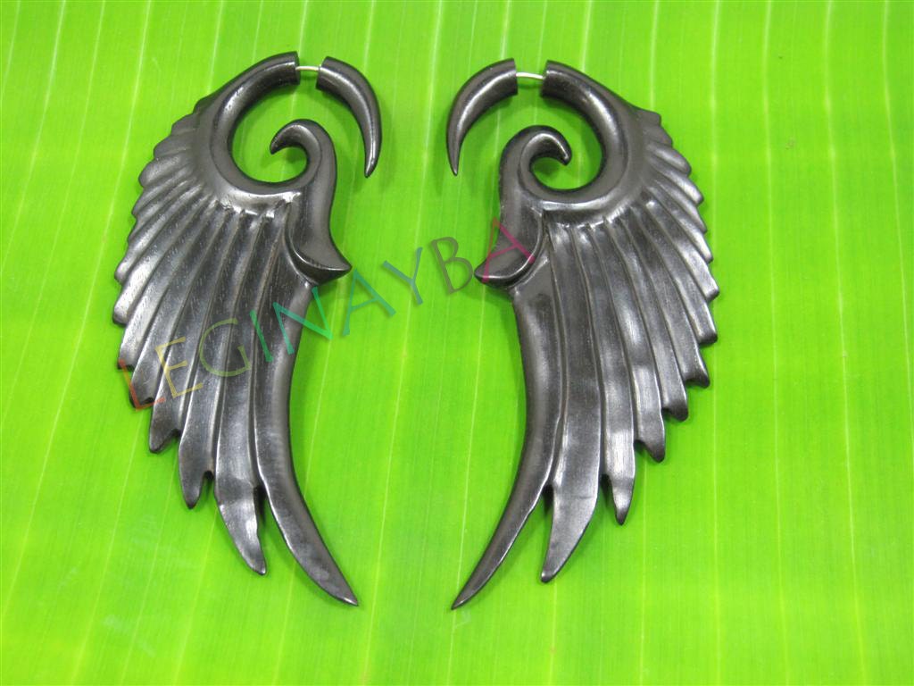 XL horn angel wing fake gauge