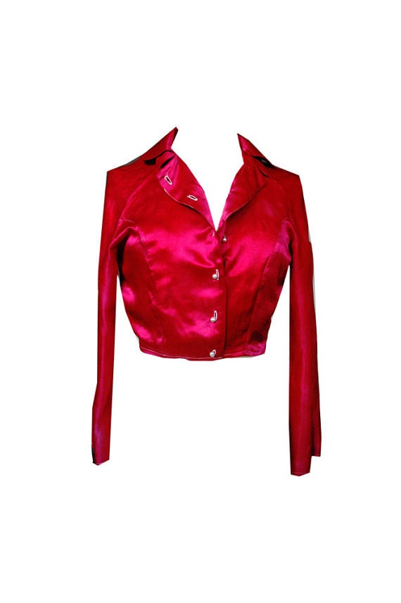 Red Silk & Bamboo Shirt