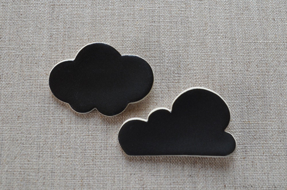 SALE Cloudy Kumo Cloud Ceramic Brooch
