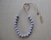 Purple Ceramic Beads Necklace SALE
