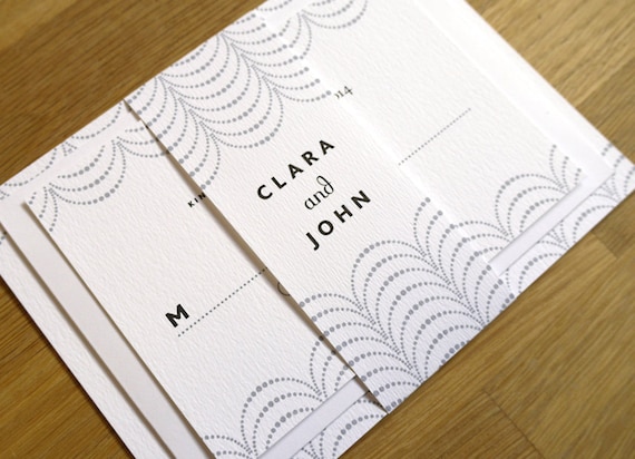 Modern Minimalist Wedding Invitation - 'Coco' Design - One Sample
