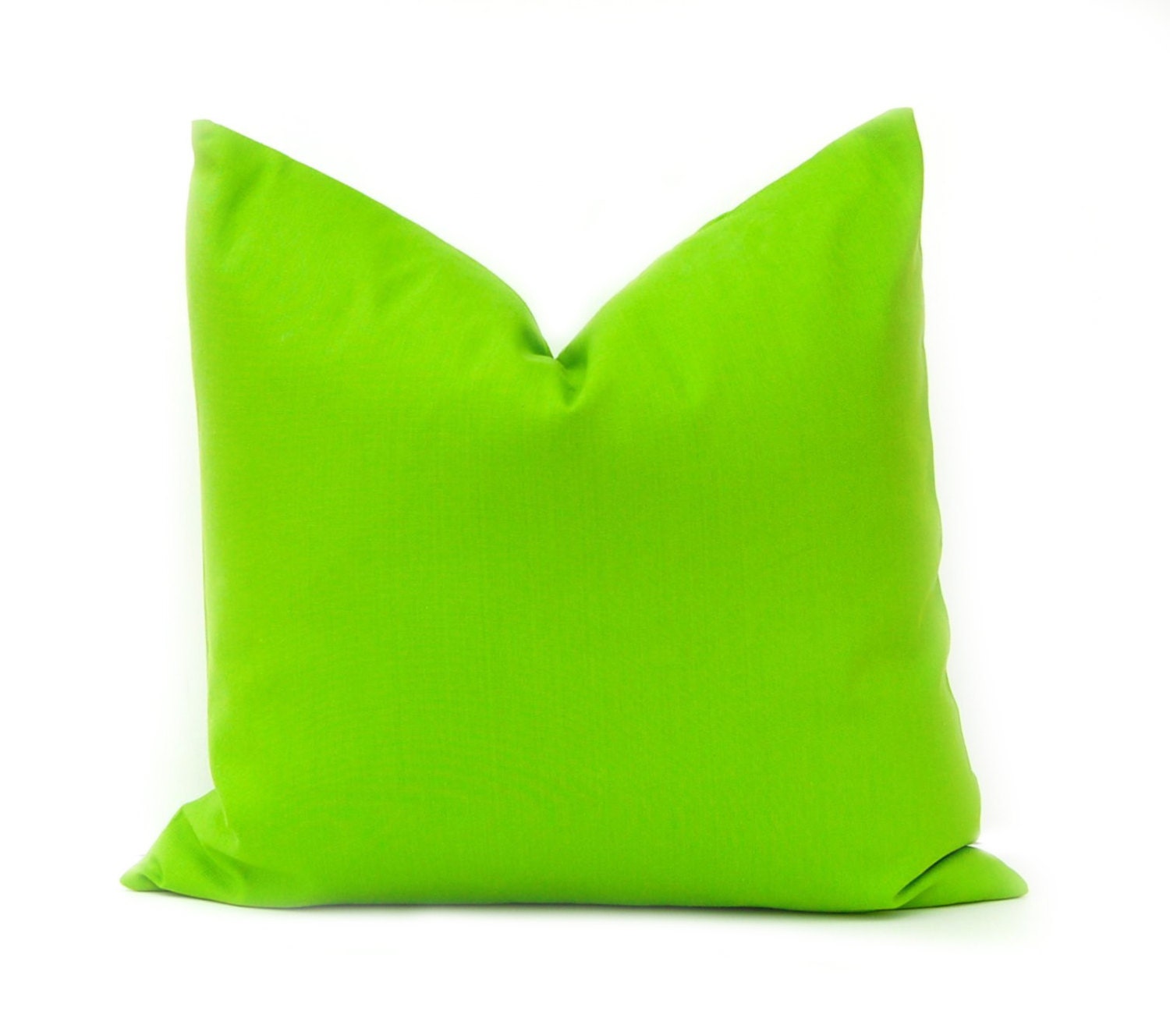 Green Pillow Cover Decorative Throw Pillow by FestiveHomeDecor