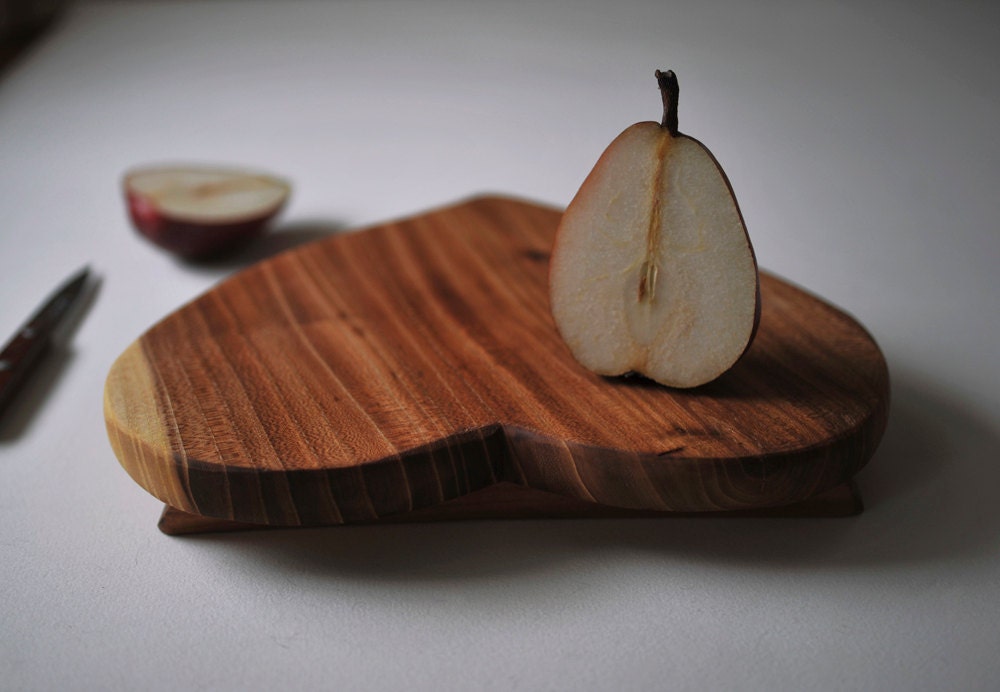 Valentine's Day Cutting Board Footed Serving Tray Rustic Elm Wedding Gift  Wooden Home Decor for the Foodie Husband