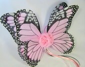 Childrens Fairy Wings - Butterfly Wings - Pink Monarch Wings - Three Dimensional Pixie Wings - Style 29