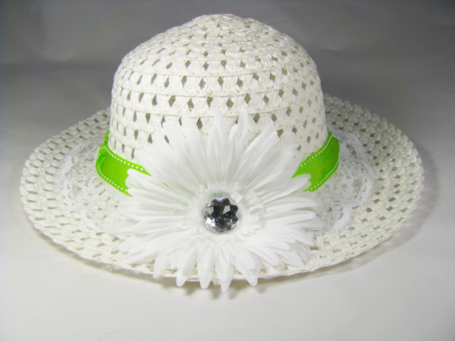 Girls Easter Hat Tea Party Hat Girls Sun by AerinBeesAccessories