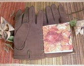 Vintage Soft Leather Stitched Garden Glove Journal w/Coptic Binding