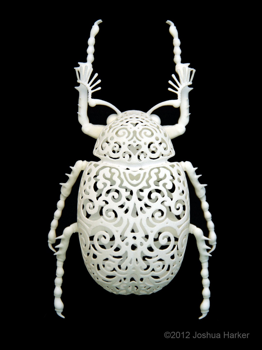 Beetle Sculpture "Coleoptera Filigre" (small)