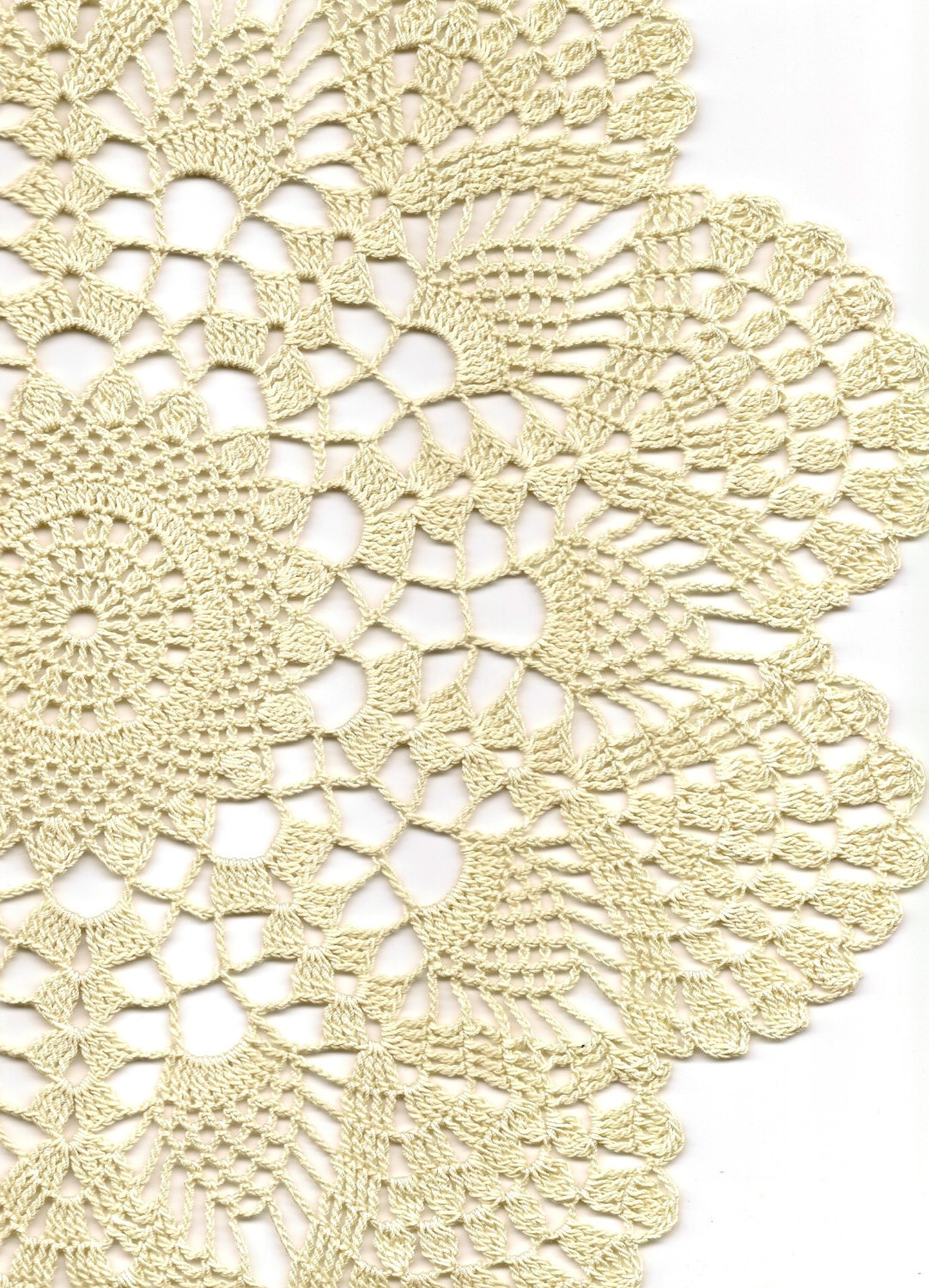 Crochet doily, lace doilies, eco friendly, crocheted doilie, linen doily, hand made, table runner, napkin, cream, ecru