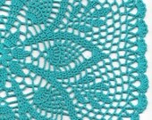 Christmas gift, Crochet doily, lace doilies, decoration, crocheted place mat, tablecloth, turquoise, napkin, aqua, handmade doilies