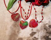 Eye-catching prom appearance - Multicolour Heart Shaped Pendants - Pick Your Colour