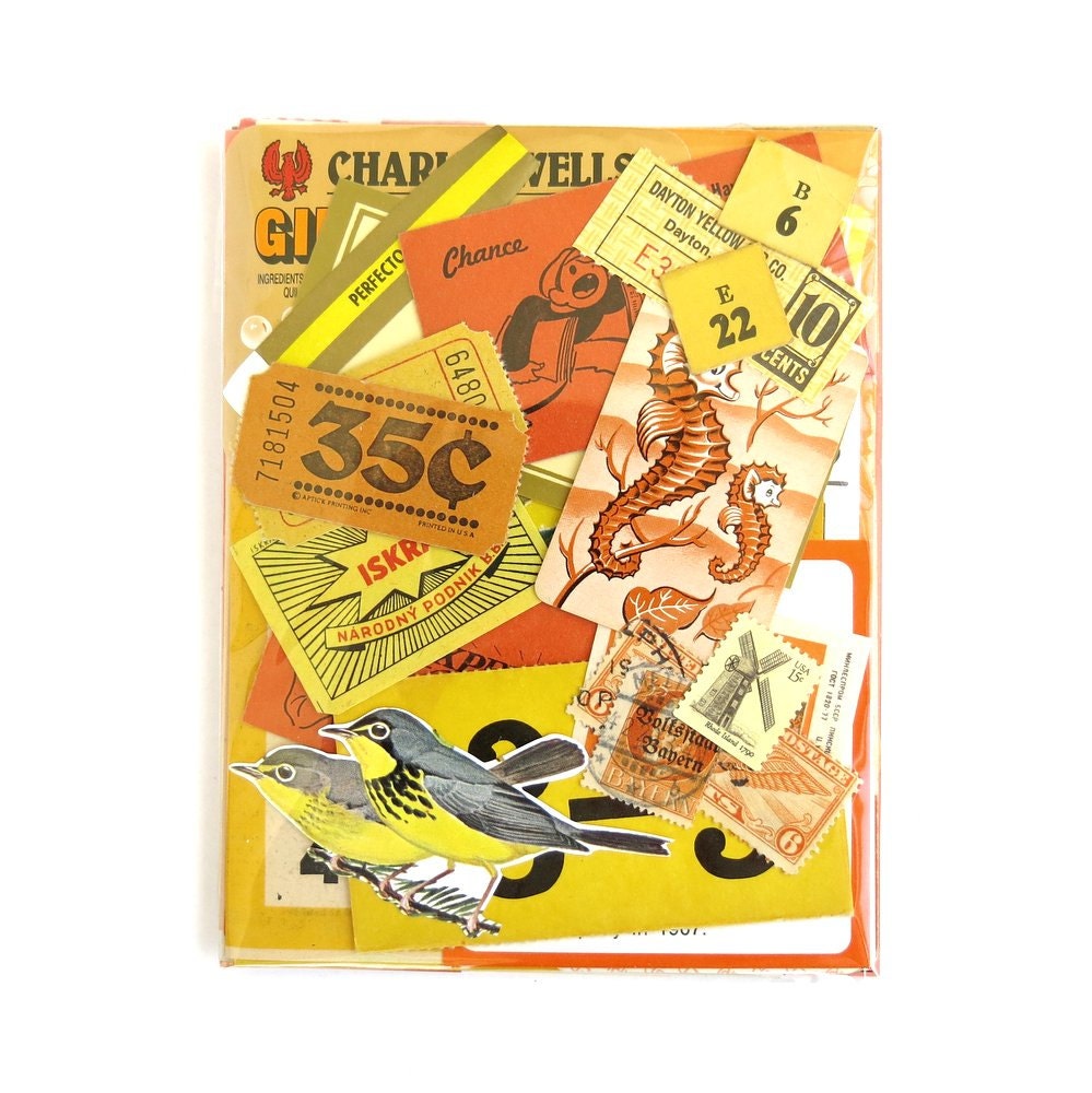 Orange & Yellow Paper Pack - Small