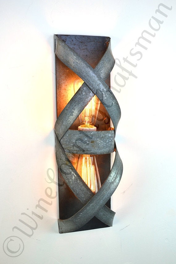 LOFT Lighting - V4 Double Ribbon Wine Barrel Ring Wall Sconce - 100% Recycled