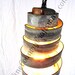 Wine Barrel Ring Hanging Pendant Light -Open -100% RECYCLED from Napa Wine Barrels