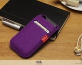Pack & Smooch iPhone 5 wallet case iphone case unique iphone sleeve wool felt case Soay SO-5-F