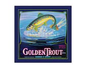 Small Journal - Golden Trout Brand  - Fruit Crate Art Print Cover